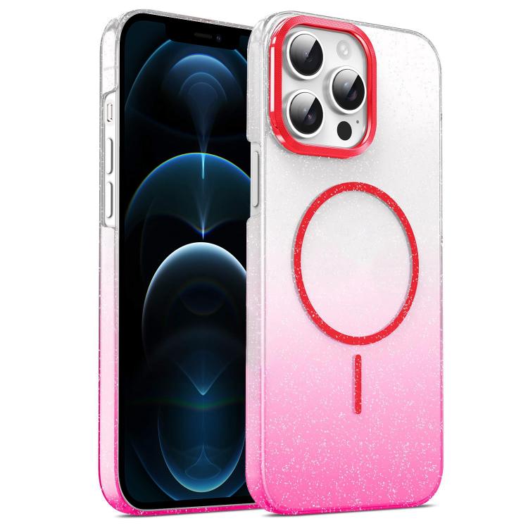 Gold Diamond Glitter Gradient MagSafe Shockproof Phone Case, For iPhone 12, For iPhone 12 Pro Max, For iPhone 12 Pro, For iPhone 11 Pro Max