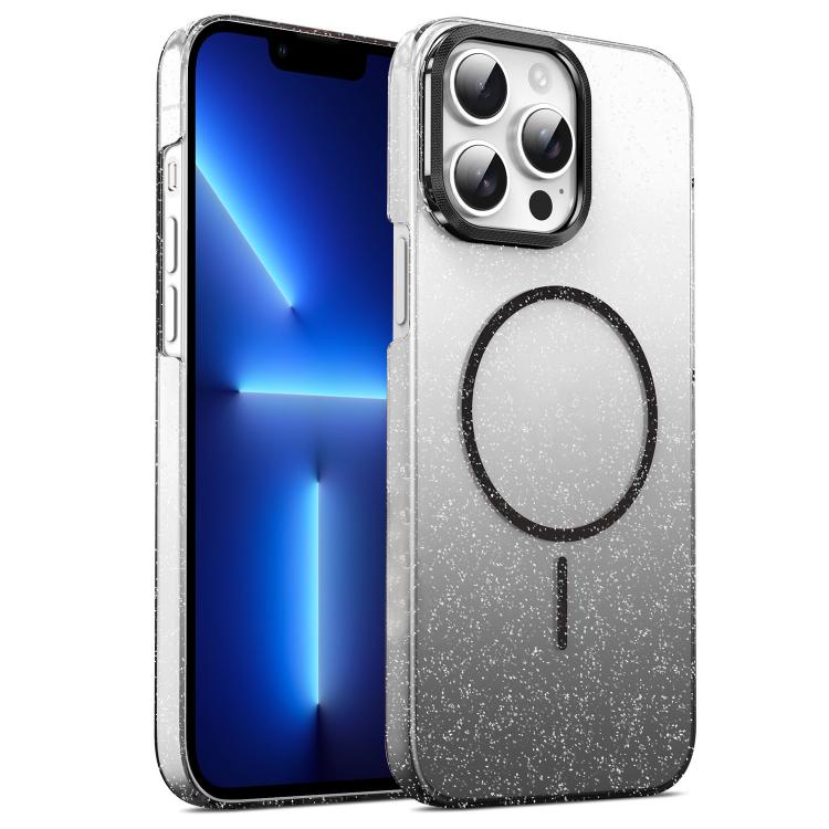 Gold Diamond Glitter Gradient MagSafe Shockproof Phone Case, For iPhone 14 Pro Max, For iPhone 13 Pro Max, For iPhone 13 Pro, For iPhone 13