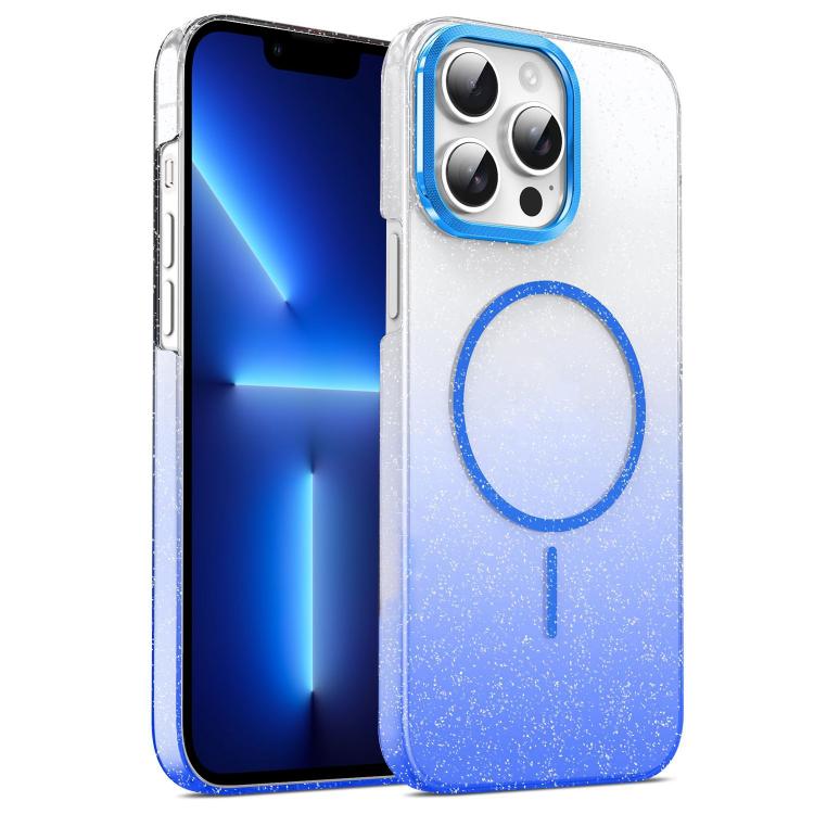 Gold Diamond Glitter Gradient MagSafe Shockproof Phone Case, For iPhone 14 Pro Max, For iPhone 13 Pro Max, For iPhone 13 Pro, For iPhone 13