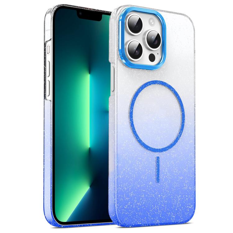 Gold Diamond Glitter Gradient MagSafe Shockproof Phone Case, For iPhone 14 Pro Max, For iPhone 13 Pro Max, For iPhone 13 Pro, For iPhone 13