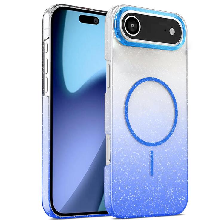 Gold Diamond Glitter Gradient MagSafe Shockproof Phone Case, For iPhone 17 Pro Max, For iPhone 17 Pro, For iPhone 17, For iPhone 17 Air