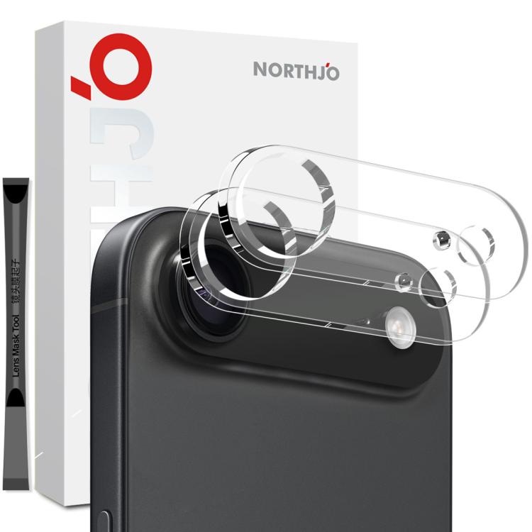 2pcs NORTHJO Camera Lens Protector 3D HD Tempered Glass Film