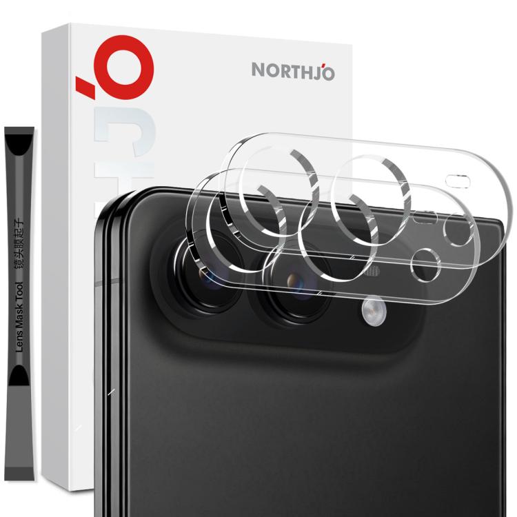 2pcs NORTHJO Camera Lens Protector 3D HD Tempered Glass Film