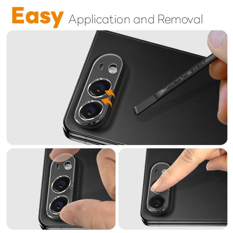 2pcs NORTHJO Camera Lens Protector 3D HD Tempered Glass Film