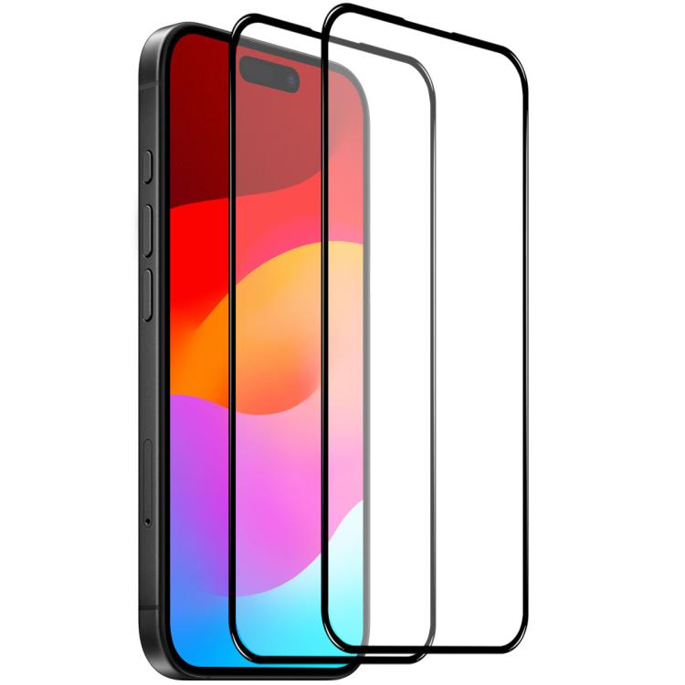 2pcs NORTHJO A++ 0.3mm Screen Full Glue Silk Printing Tempered Glass Film, For iPhone 17 Pro Max, For iPhone 17 Pro, For iPhone 17, For iPhone 17 Air