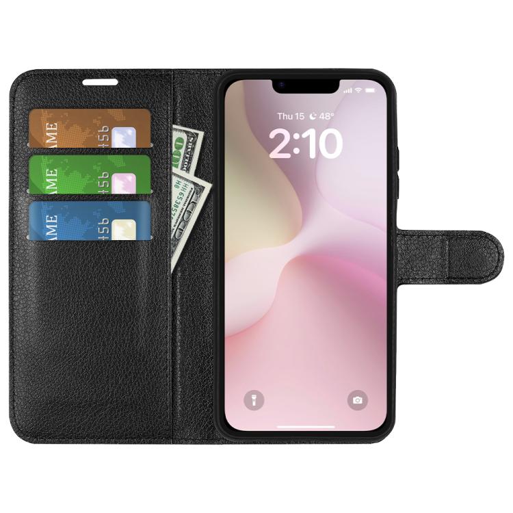 Litchi Texture Horizontal Flip Leather Phone Case with Holder, For iPhone 16e