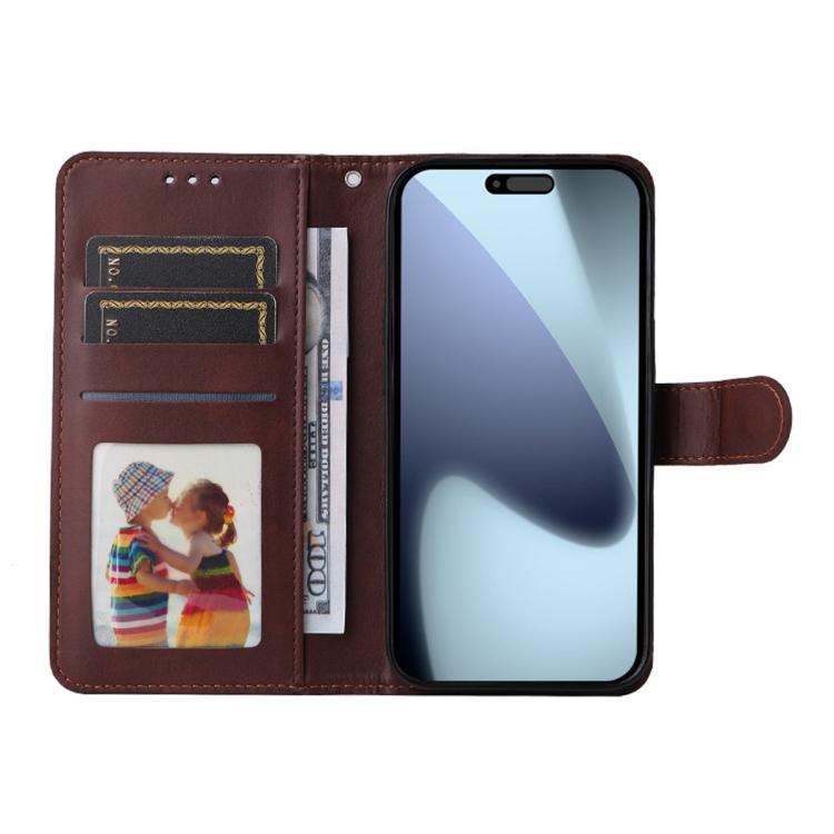 ENKAY Card Wallet Calf Texture Leather Phone Case with Thickened Glue No White Edge Film, For iPhone 17 Pro Max, For iPhone 17 Pro, For iPhone 17, For iPhone 17 Air