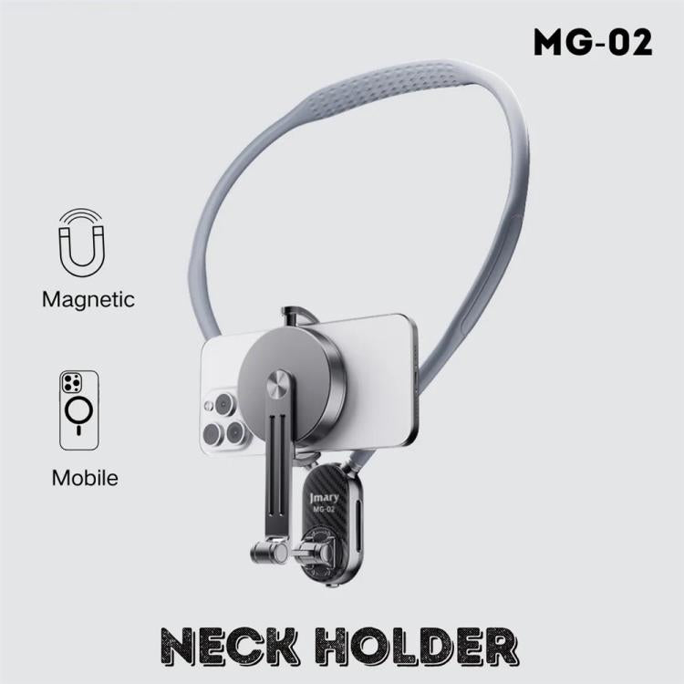 JMARY MG-02 For Action Camera Phone Silicone Necklace Mount Magnetic Neck Holder, MG-02