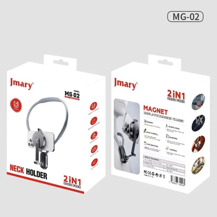JMARY MG-02 For Action Camera Phone Silicone Necklace Mount Magnetic Neck Holder, MG-02