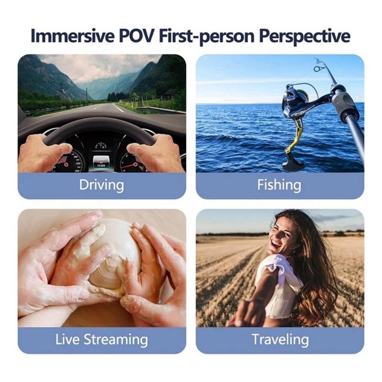 JMARY MG-01 For Phone Action Camera POV / Vlog Selfie Mount Neck Mount Hand Free Holder, MG-01