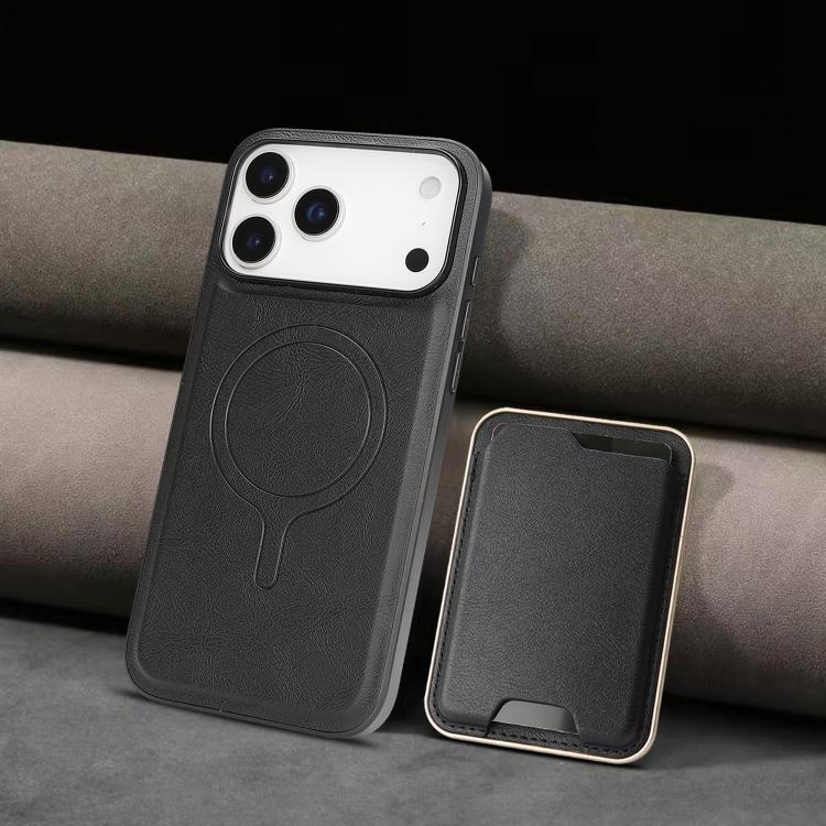 Kalebol Slim MagSafe Ring Magnetic Card Bag Leather Phone Case, For iPhone 17 Pro Max, For iPhone 17 Pro, For iPhone 17, For iPhone 17 Air