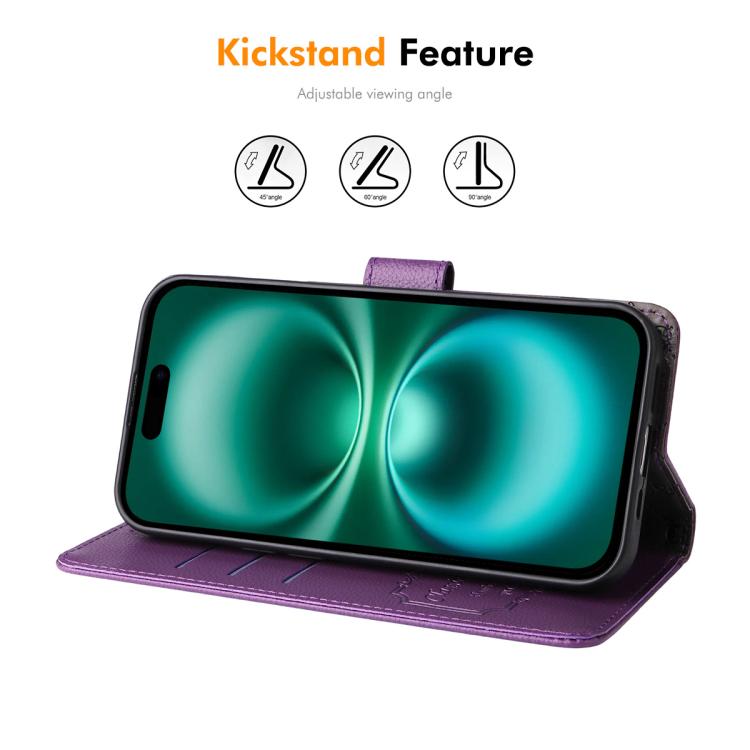 ENKAY RFID Blocking Wallet Kickstand Litchi Texture Leather Phone Case, For iPhone 17 Pro Max, For iPhone 17 Pro, For iPhone 17, For iPhone 17 Air