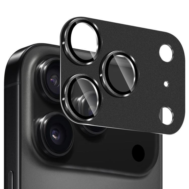 ENKAY Anti-reflection Camera Lens Frosted Armor Aluminium Alloy Tempered Glass Film, For iPhone 17 Pro Max, For iPhone 17 Pro