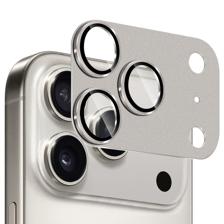 ENKAY Anti-reflection Camera Lens Frosted Armor Aluminium Alloy Tempered Glass Film, For iPhone 17 Pro Max, For iPhone 17 Pro