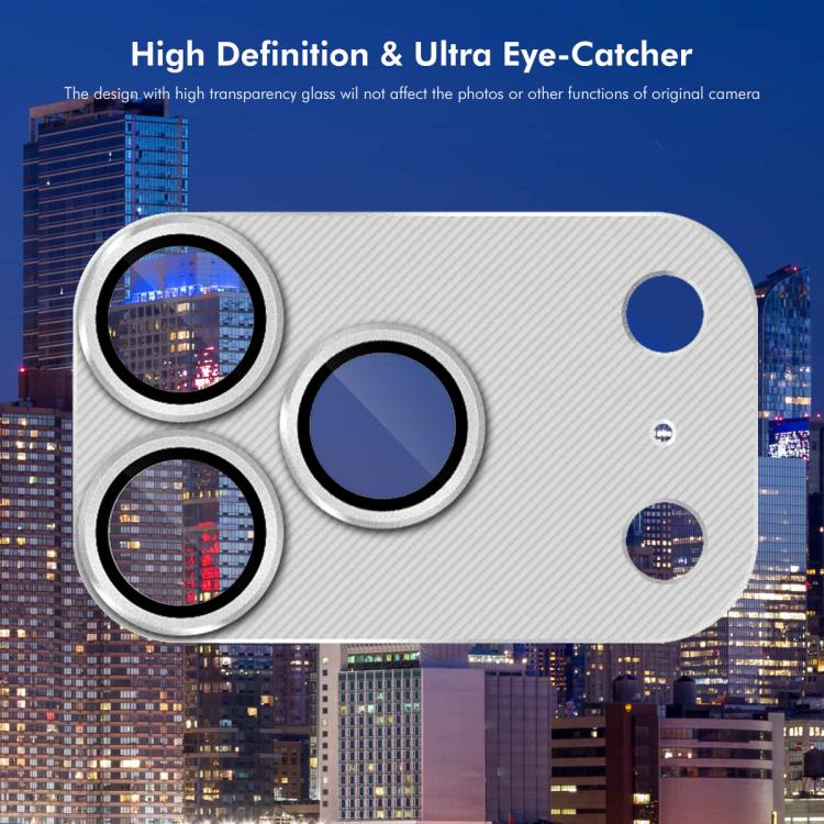 ENKAY CD Texture Aluminium Alloy Tempered Glass Lens Cover Film, For iPhone 17 Pro Max, For iPhone 17 Pro