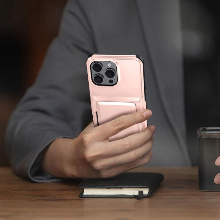 Kalebol Flip Card Wallet Holder Shockproof Phone Case, For iPhone 16 Pro Max, For iPhone 16 Pro, For iPhone 16 Plus, For iPhone 16