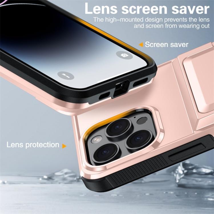 Kalebol Flip Card Wallet Holder Shockproof Phone Case, For iPhone 16 Pro Max, For iPhone 16 Pro, For iPhone 16 Plus, For iPhone 16