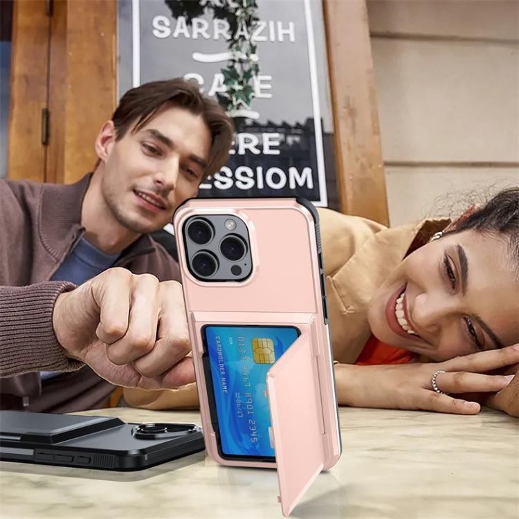 Kalebol Flip Card Wallet Holder Shockproof Phone Case, For iPhone 15 Pro Max, For iPhone 15 Pro, For iPhone 14 Pro, For iPhone 14 Pro Max