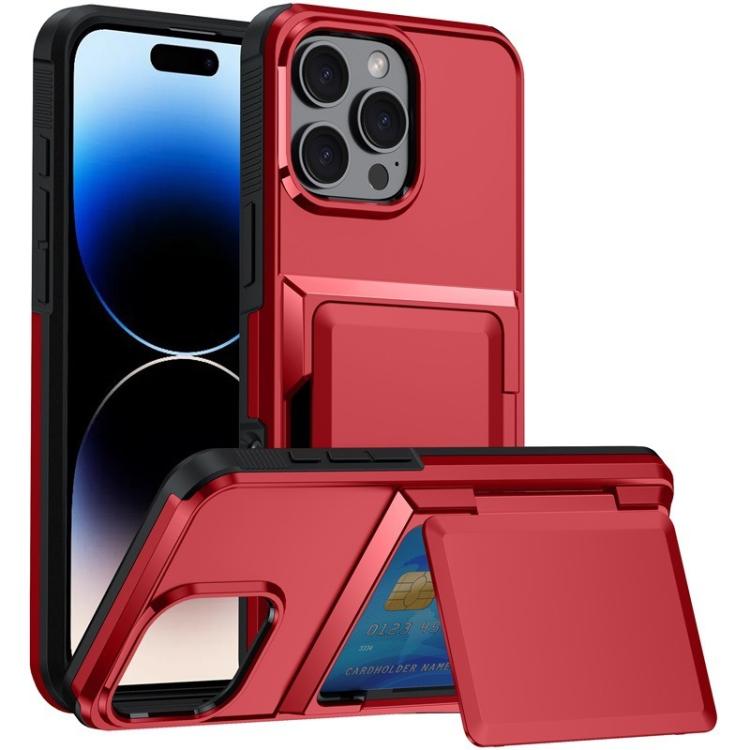 Kalebol Flip Card Wallet Holder Shockproof Phone Case, For iPhone 15 Pro Max, For iPhone 15 Pro, For iPhone 14 Pro, For iPhone 14 Pro Max