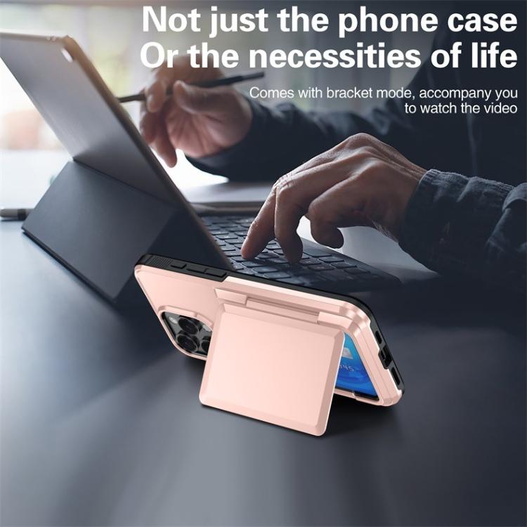 Kalebol Flip Card Wallet Holder Shockproof Phone Case, For iPhone 13 Pro Max, For iPhone 13 Pro