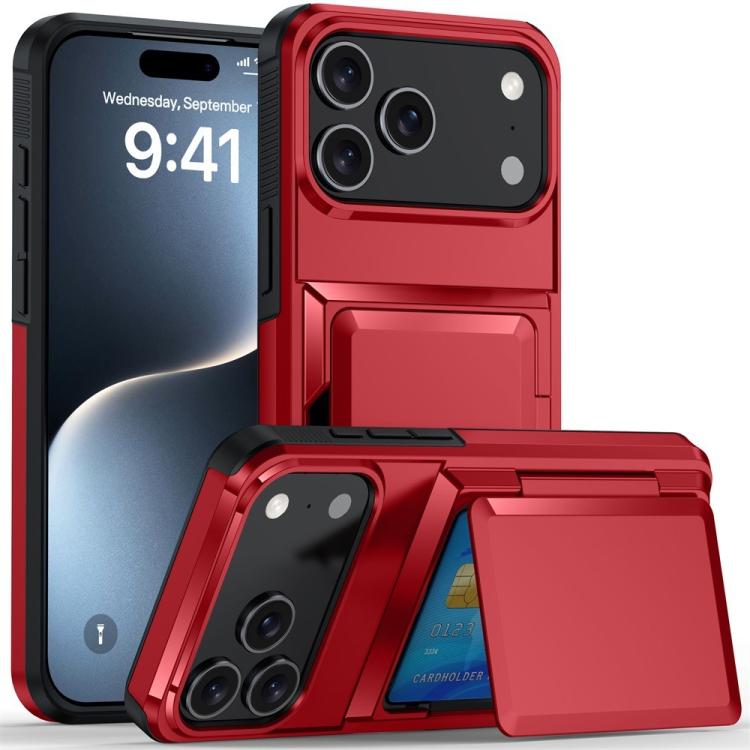 Kalebol Flip Card Wallet Holder Shockproof Phone Case, For iPhone 17 Pro Max, For iPhone 17 Pro, For iPhone 17, For iPhone 17 Air
