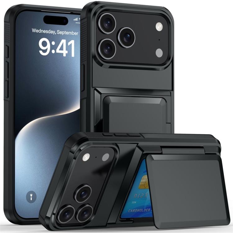 Kalebol Flip Card Wallet Holder Shockproof Phone Case, For iPhone 17 Pro Max, For iPhone 17 Pro, For iPhone 17, For iPhone 17 Air