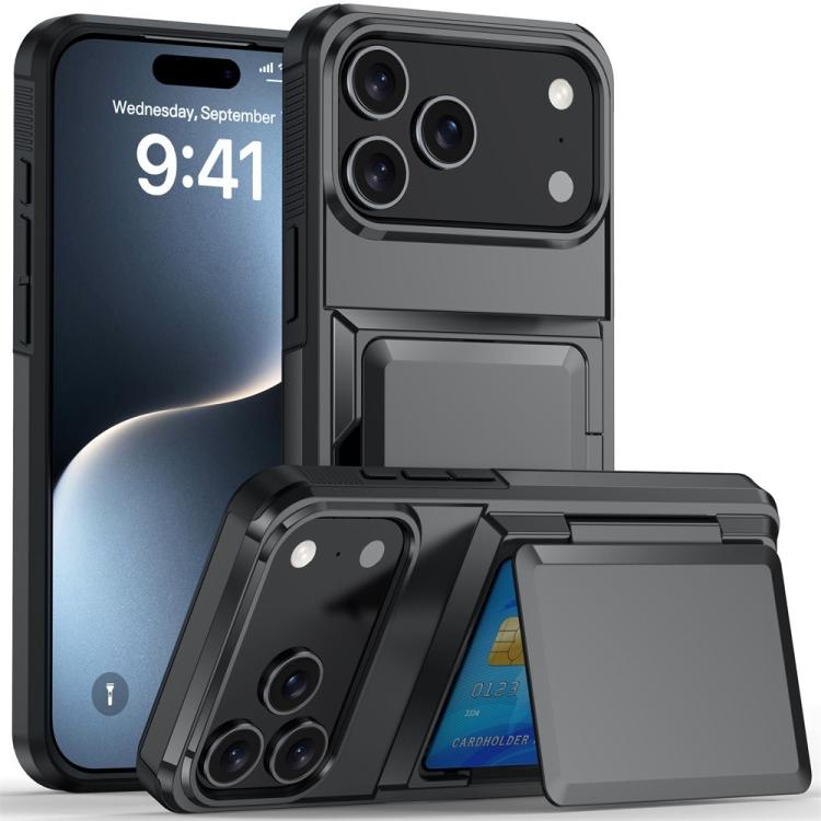 Kalebol Flip Card Wallet Holder Shockproof Phone Case, For iPhone 17 Pro Max, For iPhone 17 Pro, For iPhone 17, For iPhone 17 Air