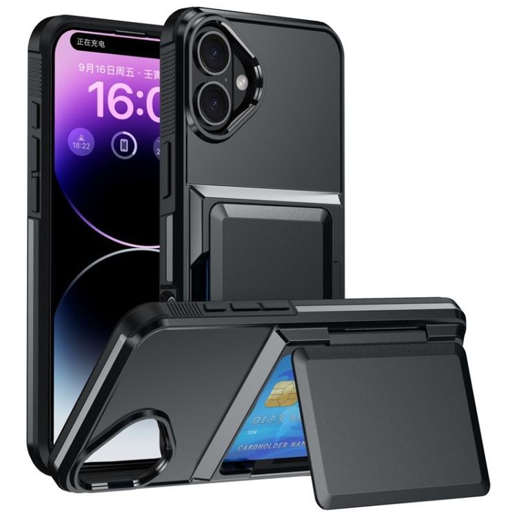 Kalebol Flip Card Wallet Holder Shockproof Phone Case, For iPhone 17 Pro Max, For iPhone 17 Pro, For iPhone 17, For iPhone 17 Air
