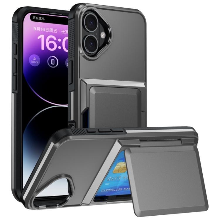 Kalebol Flip Card Wallet Holder Shockproof Phone Case, For iPhone 17 Pro Max, For iPhone 17 Pro, For iPhone 17, For iPhone 17 Air