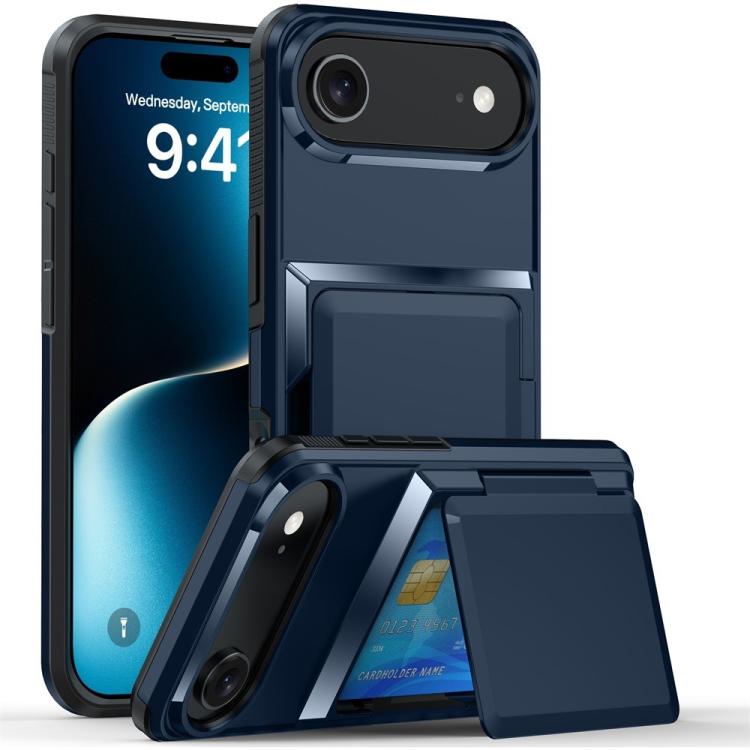 Kalebol Flip Card Wallet Holder Shockproof Phone Case, For iPhone 17 Pro Max, For iPhone 17 Pro, For iPhone 17, For iPhone 17 Air