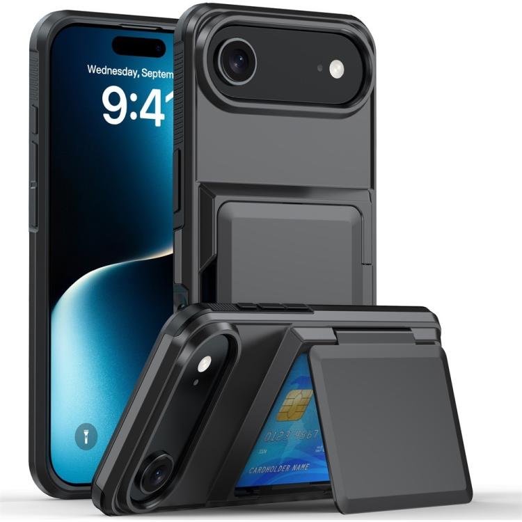 Kalebol Flip Card Wallet Holder Shockproof Phone Case, For iPhone 17 Pro Max, For iPhone 17 Pro, For iPhone 17, For iPhone 17 Air