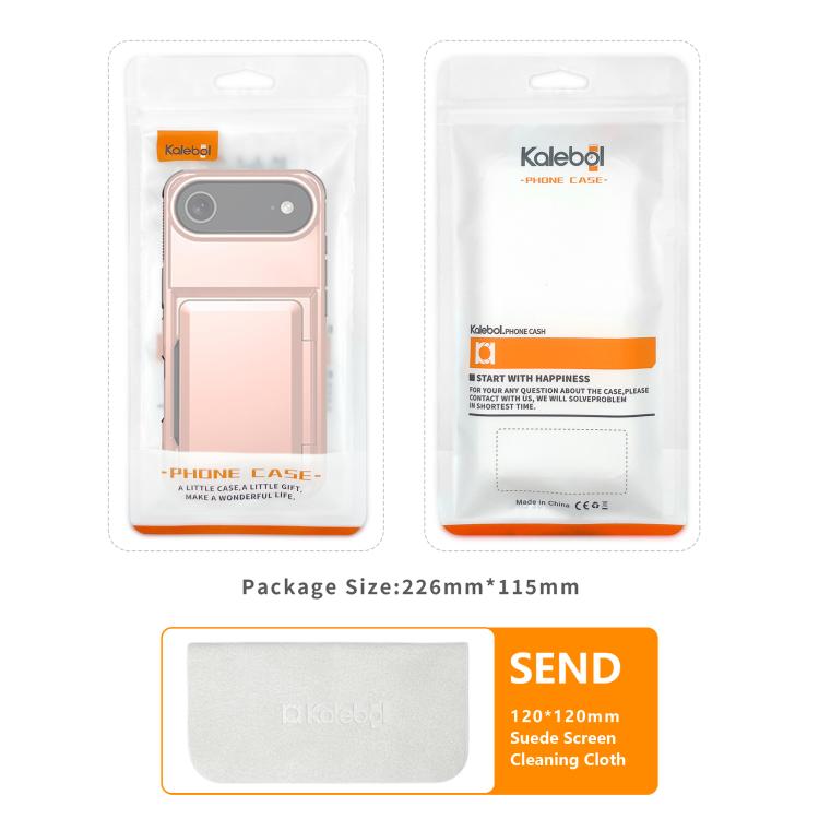 Kalebol Flip Card Wallet Holder Shockproof Phone Case, For iPhone 17 Pro Max, For iPhone 17 Pro, For iPhone 17, For iPhone 17 Air