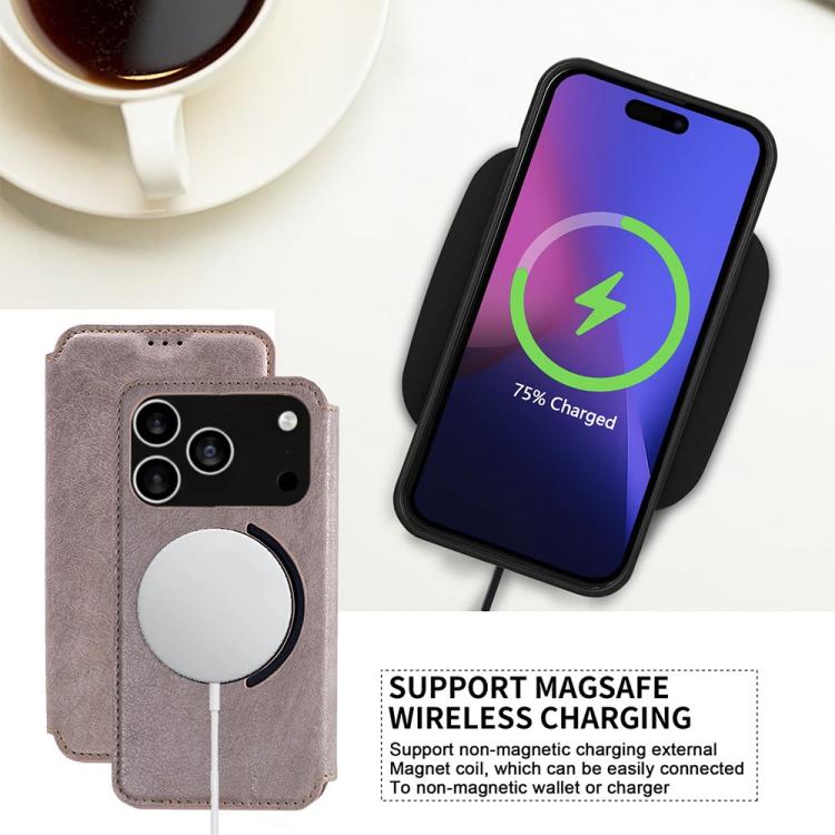 Kalebol Flip Card Slot MagSafe Leather Phone Case, For iPhone 18 Pro / 17 Pro, For iPhone 18 Pro Max / 17 Pro Max, For iPhone 17, For iPhone 17 Air