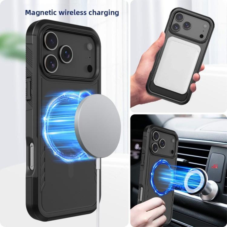 Kalebol 2 in 1 Matte MagSafe Shockproof Phone Case, For iPhone 17 Pro Max, For iPhone 17 Pro, For iPhone 17, For iPhone 17 Air