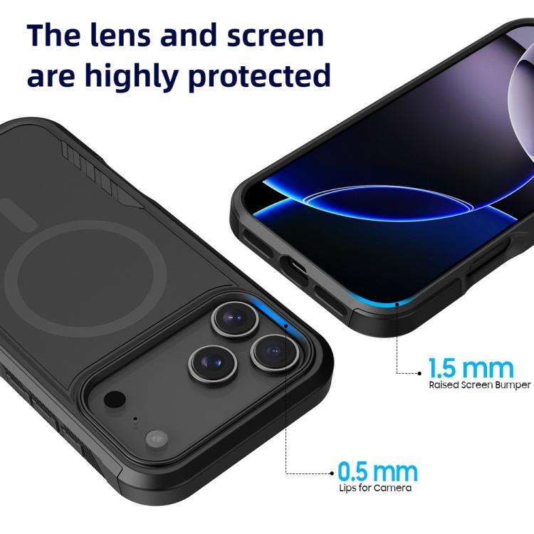 Kalebol 2 in 1 Matte MagSafe Shockproof Phone Case, For iPhone 17 Pro Max, For iPhone 17 Pro, For iPhone 17, For iPhone 17 Air