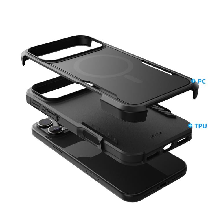 Kalebol 2 in 1 Matte MagSafe Shockproof Phone Case, For iPhone 17 Pro Max, For iPhone 17 Pro, For iPhone 17, For iPhone 17 Air