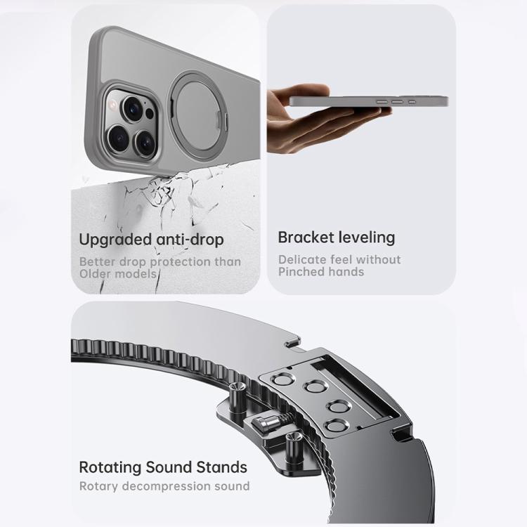 Kalebol Rotating Magnetic Holder MagSafe Phone Case, For iPhone 16 Pro Max, For iPhone 16 Pro, For iPhone 16 Plus, For iPhone 16