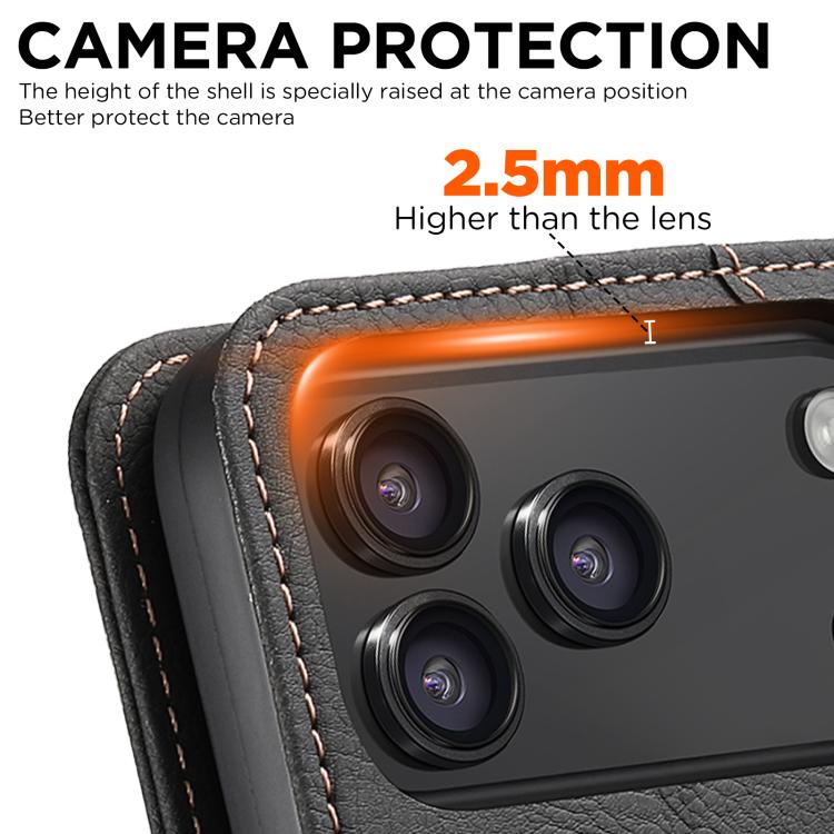 SUTENI J07 Multifunctional Horizontal Flip Magsafe Leather Phone Case, For iPhone 17 Pro Max, For iPhone 17 Pro, For iPhone 17, For iPhone 17 Air