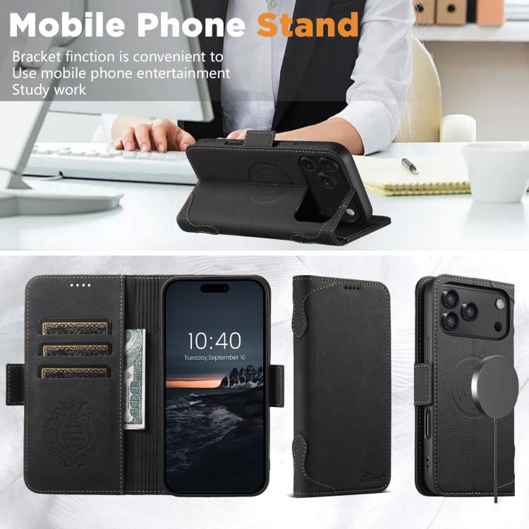 SUTENI J07 Multifunctional Horizontal Flip Magsafe Leather Phone Case, For iPhone 17 Pro Max, For iPhone 17 Pro, For iPhone 17, For iPhone 17 Air