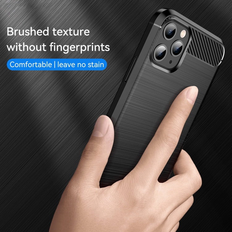 Brushed Texture Carbon Fiber TPU Case for iPhone XI 2019, For iPhone 11 Pro