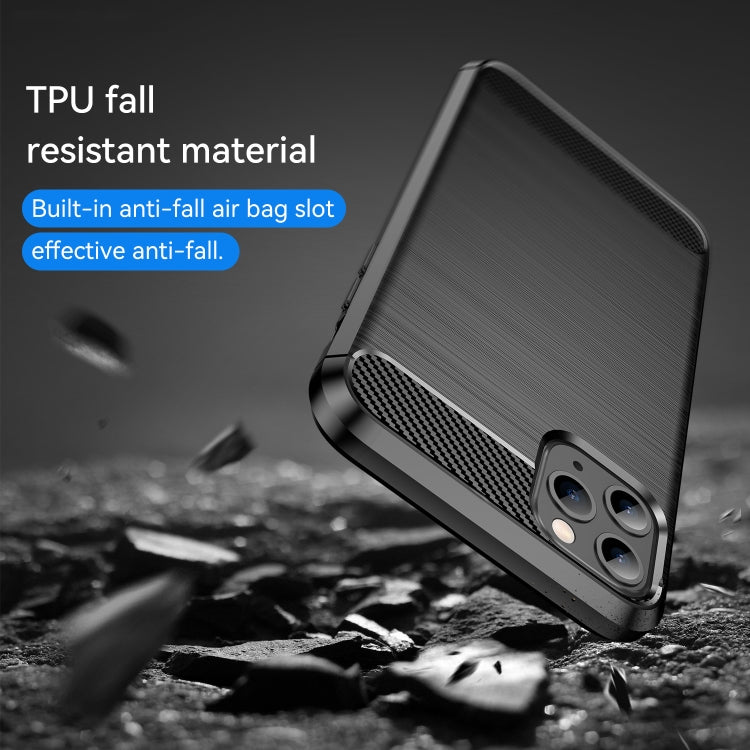 Brushed Texture Carbon Fiber TPU Case for iPhone XI 2019, For iPhone 11 Pro