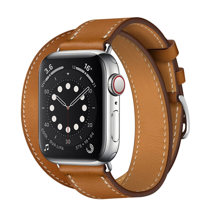 For Apple Watch 3 / 2 / 1 Generation 42mm Universal Leather Double-Loop Strap