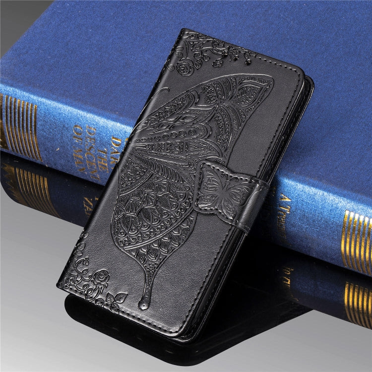 Butterfly Love Flowers Embossing Horizontal Flip Leather Case For iPhone XIR （2019) with Holder & Card Slots & Wallet & Lanyard