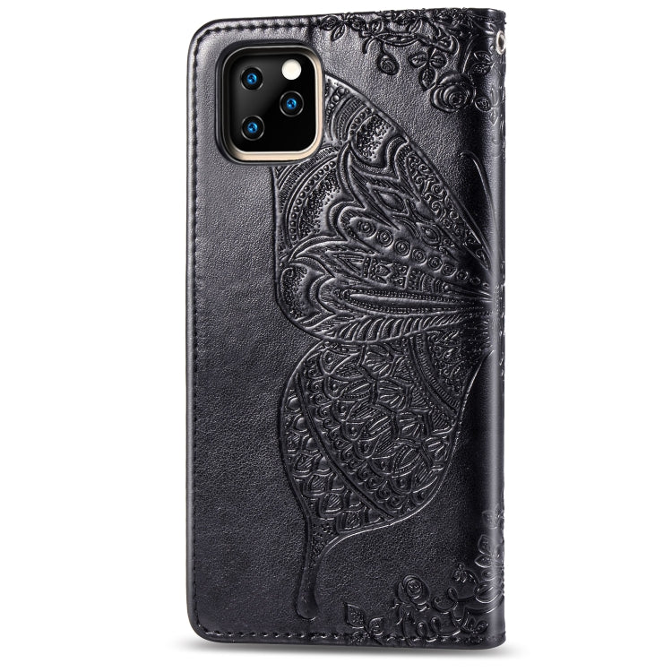 Butterfly Love Flowers Embossing Horizontal Flip Leather Case For iPhone XIR （2019) with Holder & Card Slots & Wallet & Lanyard