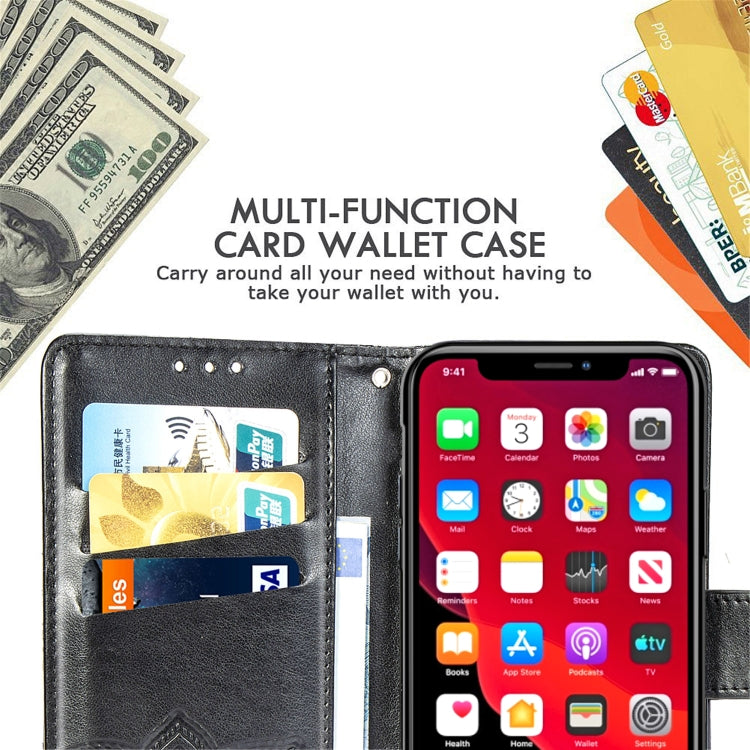 Butterfly Love Flowers Embossing Horizontal Flip Leather Case For  iPhone XI Max 2019  with Holder & Card Slots & Wallet & Lanyard