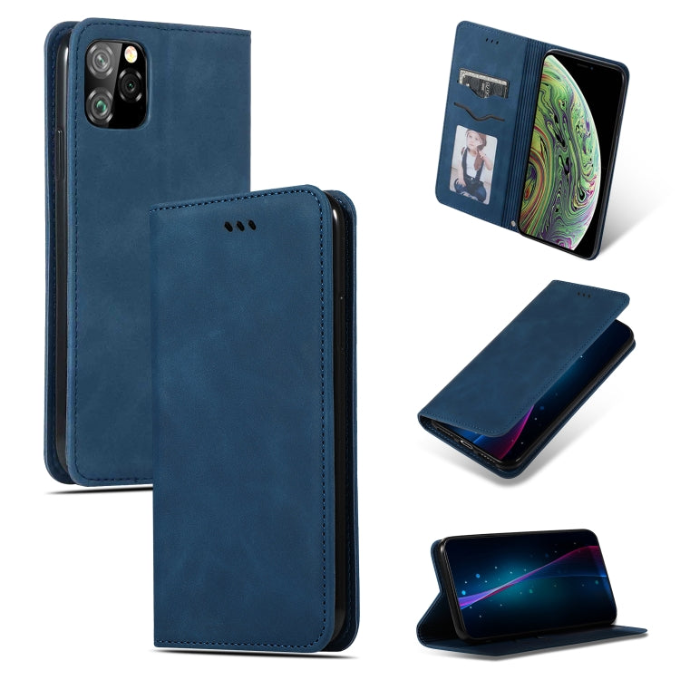 Retro Skin Feel Business Magnetic Horizontal Flip Leather Case for iPhone XI 2019, For iPhone 11 Pro