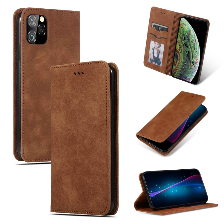Retro Skin Feel Business Magnetic Horizontal Flip Leather Case for iPhone XI 2019, For iPhone 11 Pro