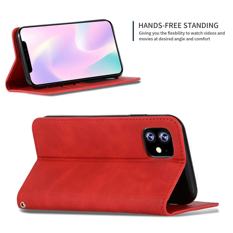 Retro Skin Feel Business Magnetic Horizontal Flip Leather Case for iPhone XIR 2019, For iPhone 11