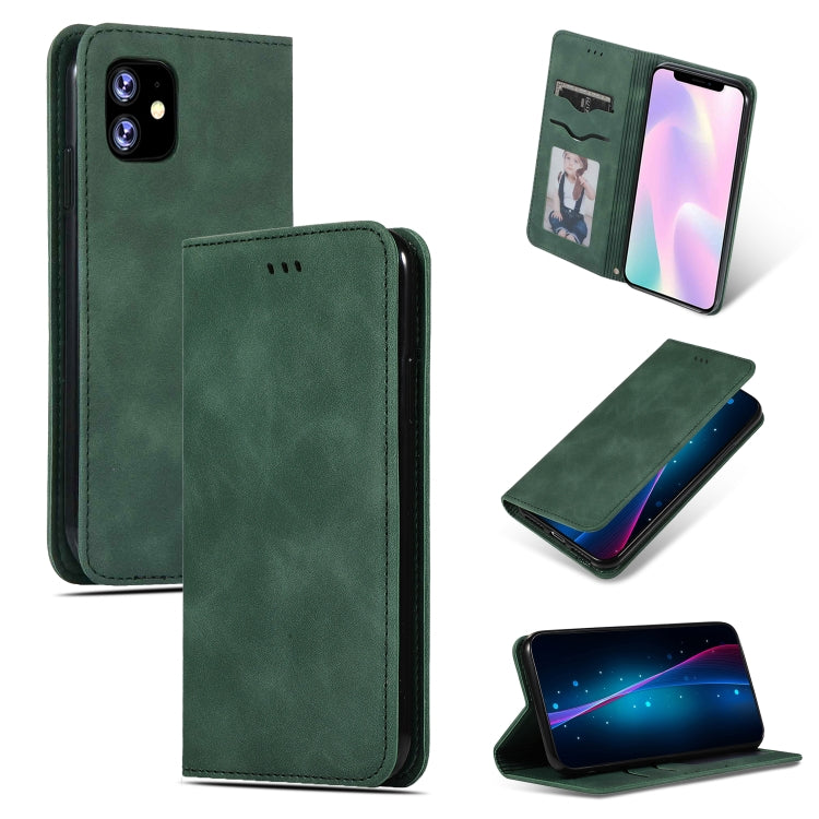 Retro Skin Feel Business Magnetic Horizontal Flip Leather Case for iPhone XIR 2019, For iPhone 11