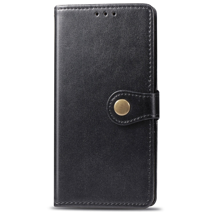 Retro Solid Color Leather Buckle Mobile Phone Protection Leather Case with Photo Frame & Card Slot & Wallet & Bracket Function for  iPhone XI Max（2019）, For iPhone 11 Pro Max